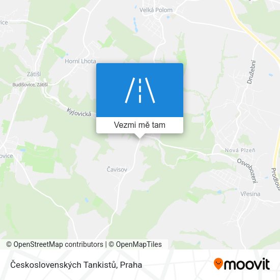 Československých Tankistů mapa