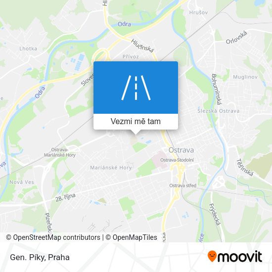 Gen. Píky mapa