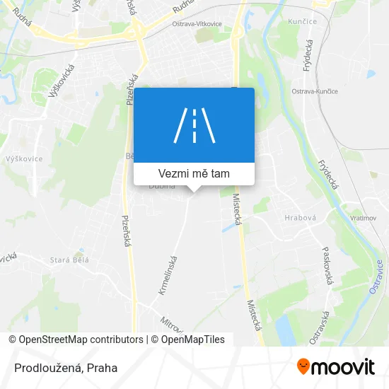 Prodloužená mapa