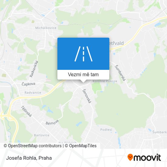 Josefa Rohla mapa