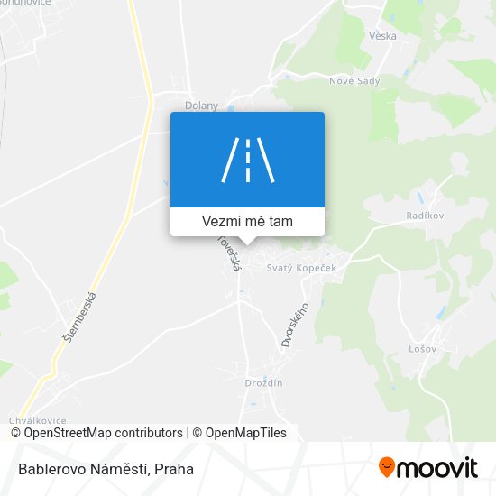 Bablerovo Náměstí mapa