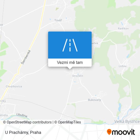U Prachárny mapa