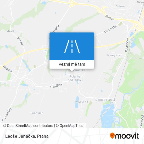 Leoše Janáčka mapa