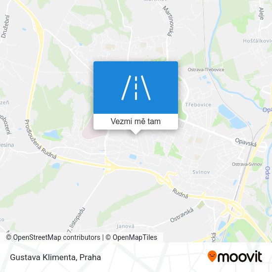 Gustava Klimenta mapa
