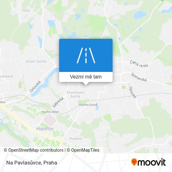 Na Pavlasůvce mapa