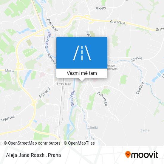 Aleja Jana Raszki mapa