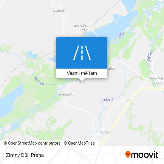 Zimný Důl mapa