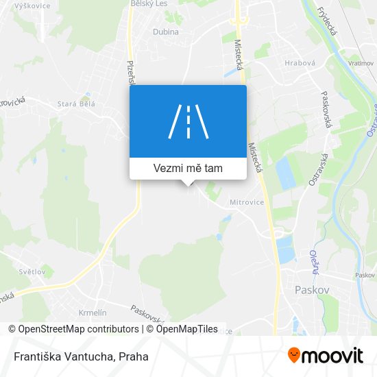 Františka Vantucha mapa