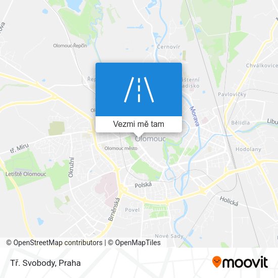 Tř. Svobody mapa