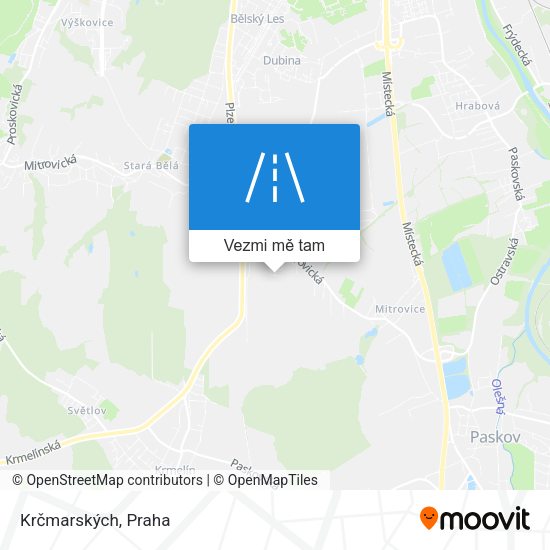 Krčmarských mapa