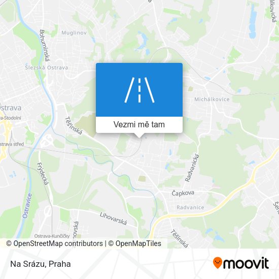 Na Srázu mapa