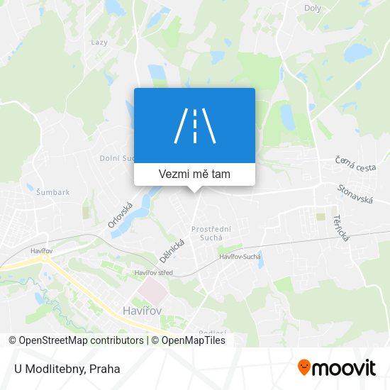 U Modlitebny mapa