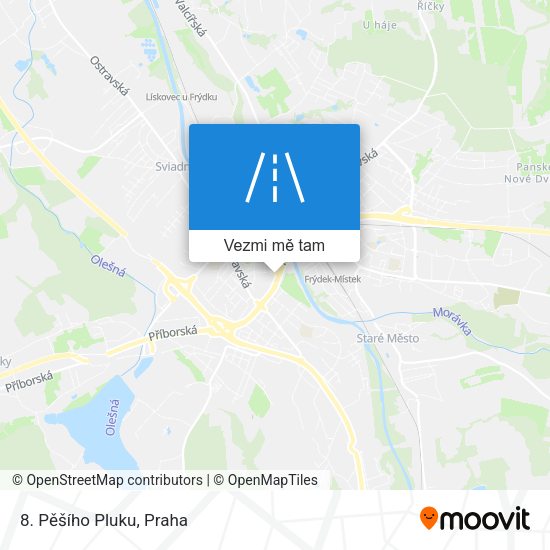 8. Pěšího Pluku mapa
