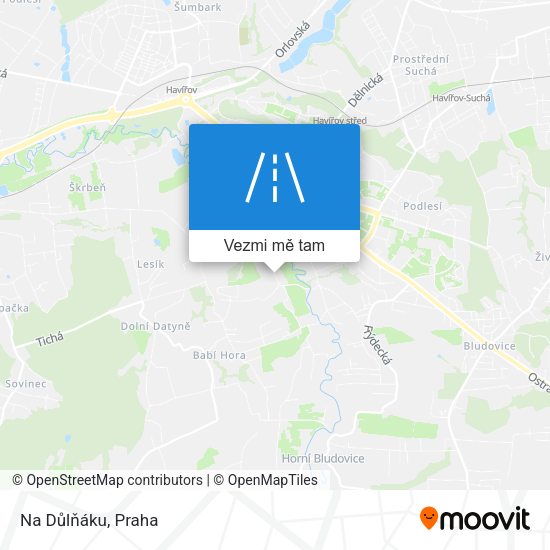 Na Důlňáku mapa