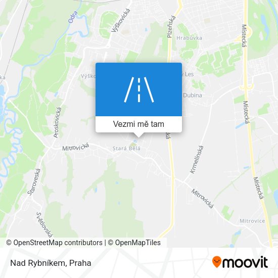 Nad Rybníkem mapa