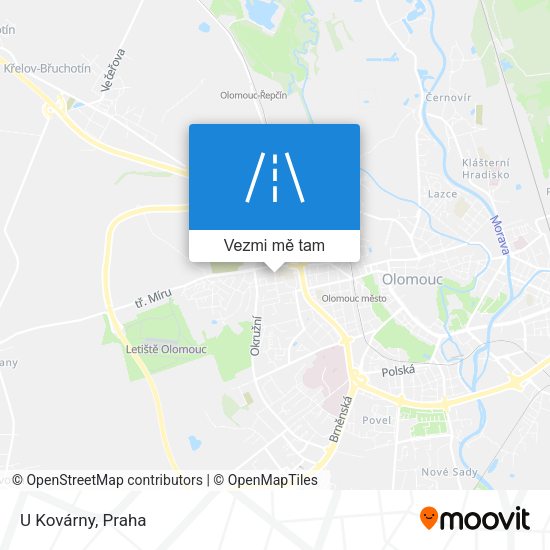 U Kovárny mapa