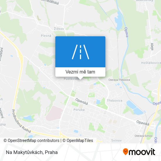 Na Makytůvkách mapa