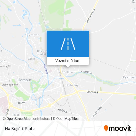 Na Bojišti mapa
