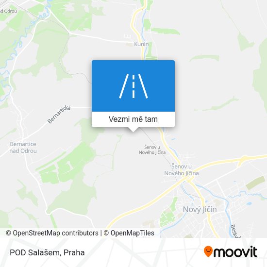POD Salašem mapa
