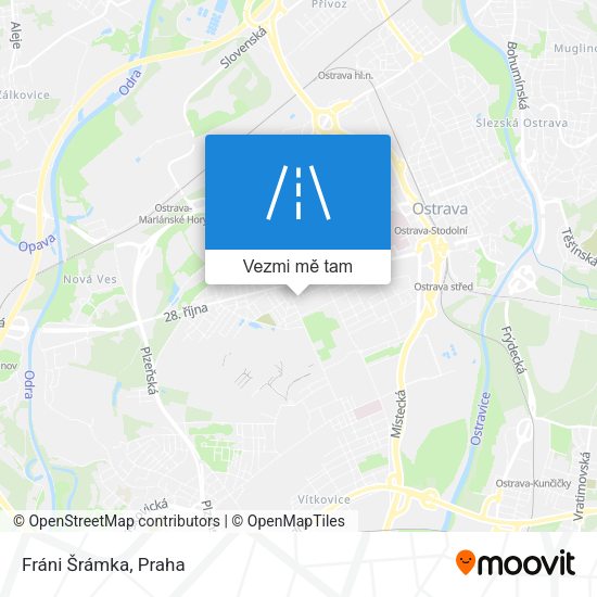 Fráni Šrámka mapa
