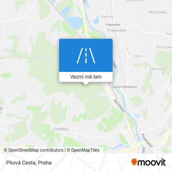 Pliová Cesta mapa