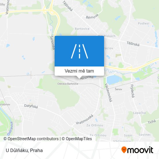 U Důlňáku mapa