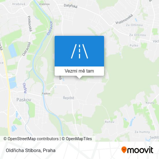Oldřicha Stibora mapa