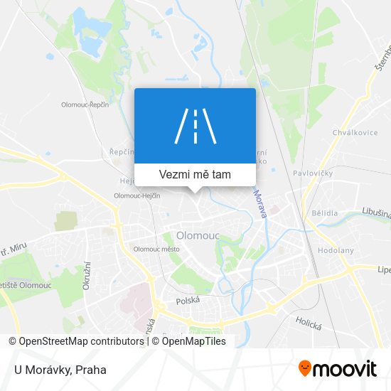 U Morávky mapa
