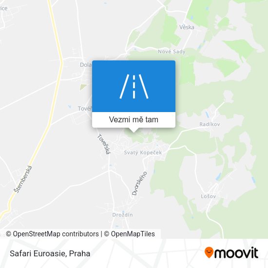 Safari Euroasie mapa