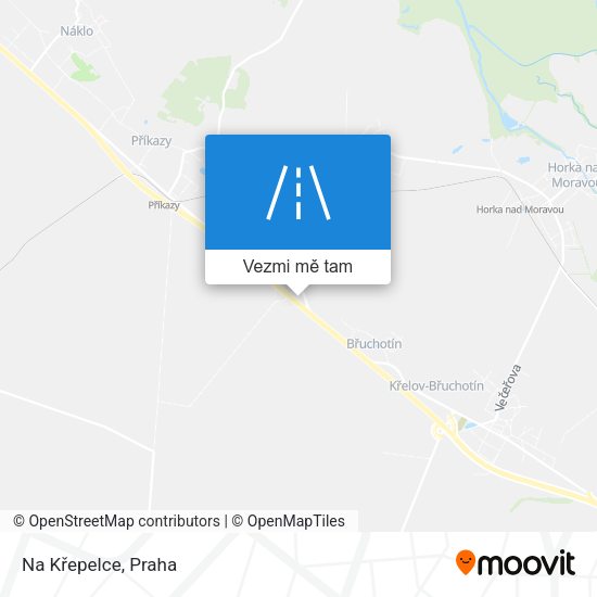 Na Křepelce mapa