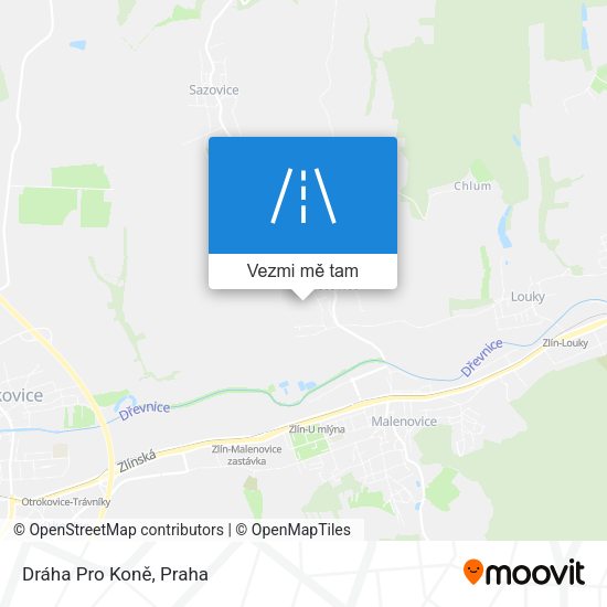 Dráha Pro Koně mapa