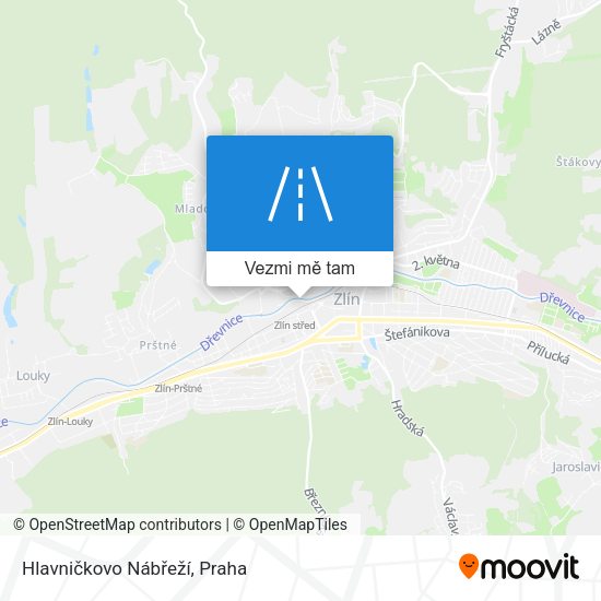 Hlavničkovo Nábřeží mapa