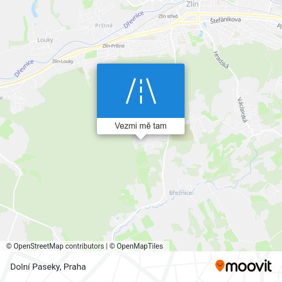 Dolní Paseky mapa