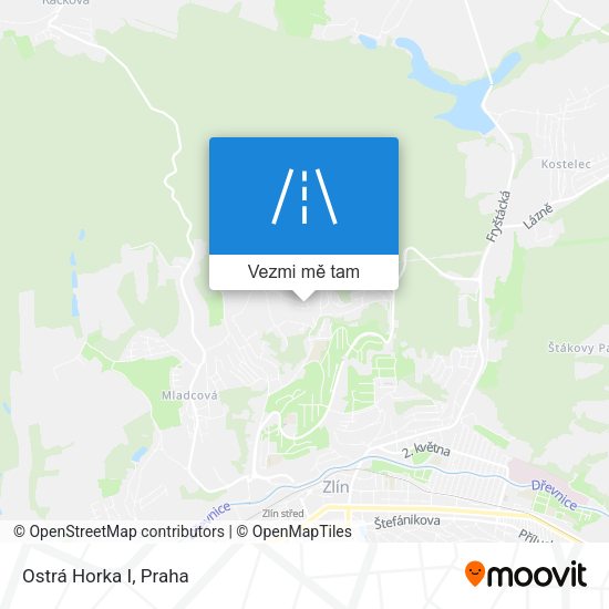 Ostrá Horka I mapa