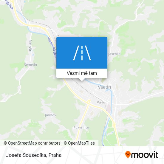 Josefa Sousedíka mapa