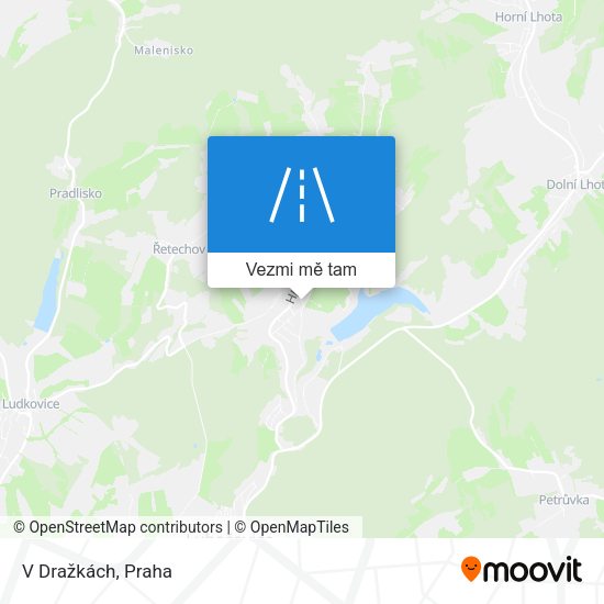 V Dražkách mapa