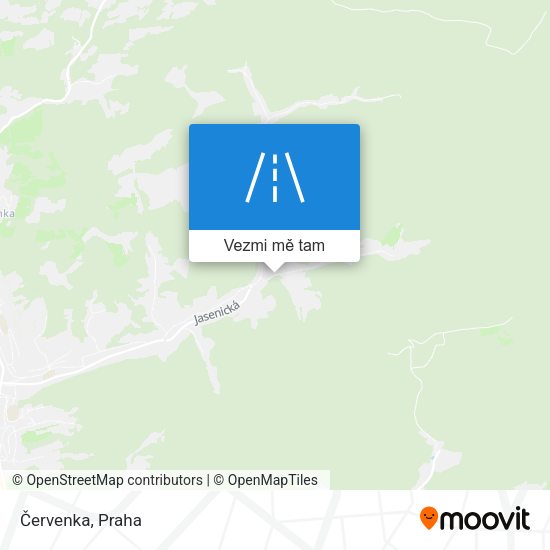 Červenka mapa