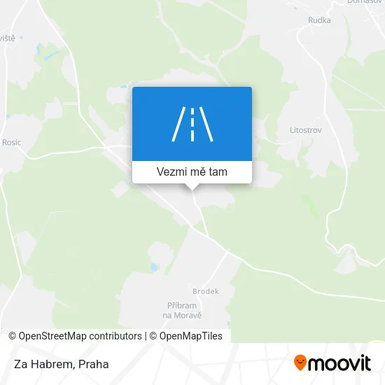 Za Habrem mapa