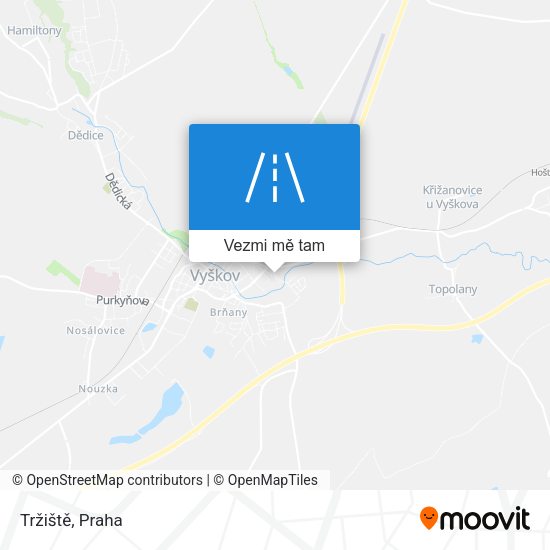 Tržiště mapa
