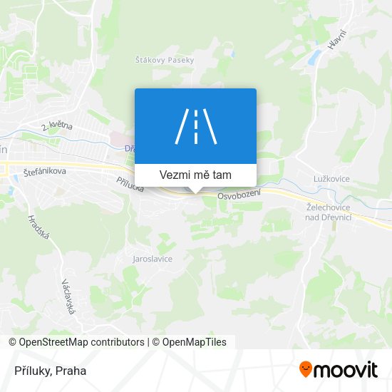 Příluky mapa