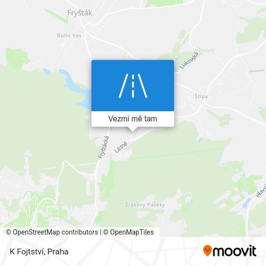 K Fojtství mapa