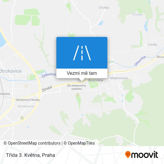 Třída 3. Května mapa