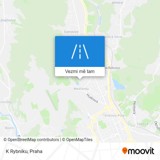K Rybníku mapa