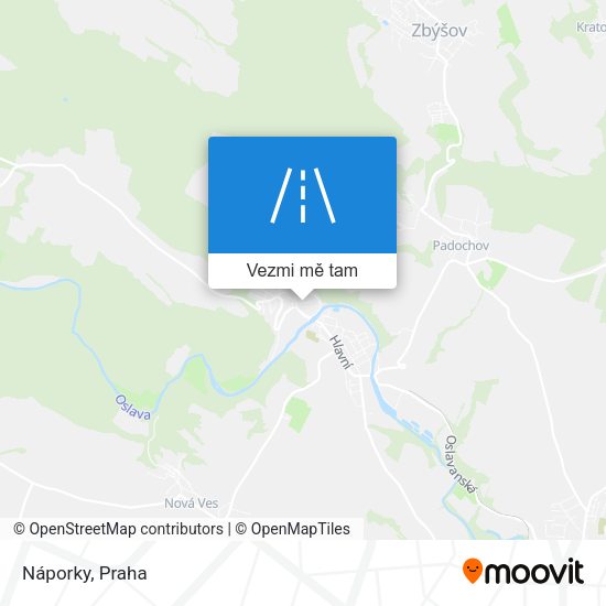 Náporky mapa