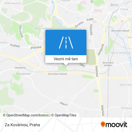 Za Kovárnou mapa