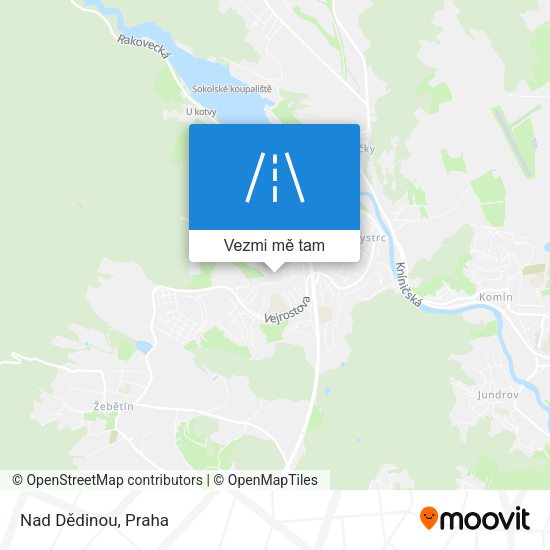 Nad Dědinou mapa