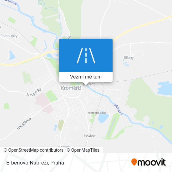 Erbenovo Nábřeží mapa