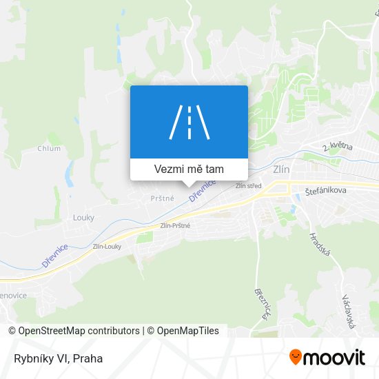 Rybníky VI mapa