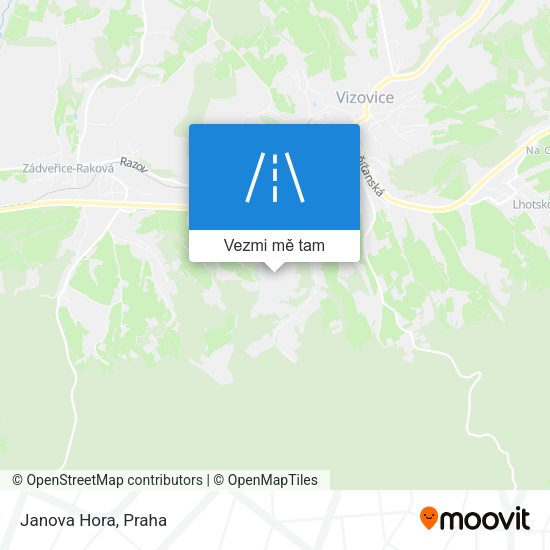 Janova Hora mapa