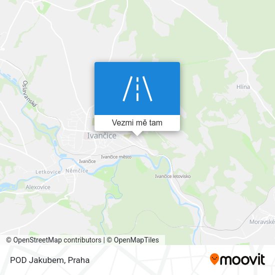 POD Jakubem mapa